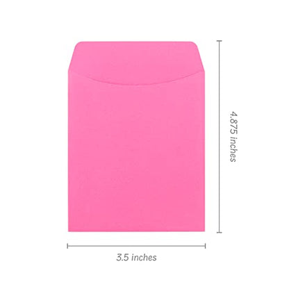 Hygloss 30 Pcs Library Card Pockets 3.5x5 Inch - Self-Adhesive Pocket Envelopes - Pink Classroom Envelope Pockets - Ideal for Organizing - Colorful Small Library Book Pocket - color: Pink, style: 30 Pockets