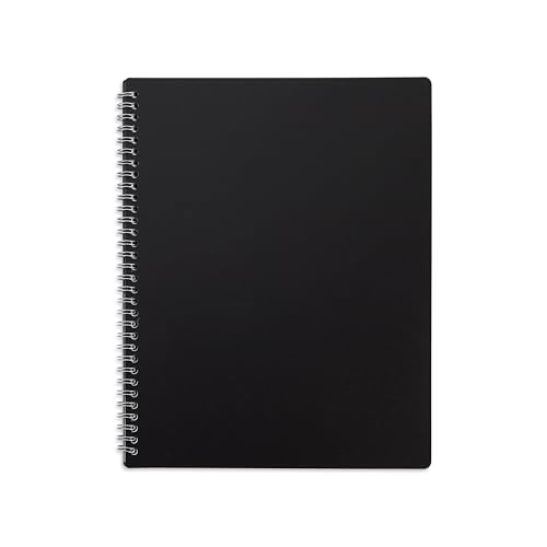 TRU RED Weekly Planner, 8.5" x 11", Black, Undated Weekly Layout for Scheduling, Goal Tracking & Task Planning — Letter‑Size Notebook Planner - style: 1 Pack