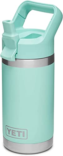 YETI Rambler Jr. 12 oz Kids Bottle, with Straw Cap - color: Seafoam