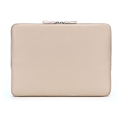 MOSISO Laptop Sleeve Bag 16 inch Compatible with MacBook Air 15 inch 2026-2023 M4 M3 M2/Pro 16 inch 2026-2019 M4 M3 M2 M1, 15-15.6 inch Notebook, PU Leather Padded Bag Waterproof Case, Apricot - color: Apricot, size: 16 inch