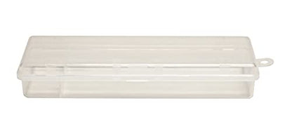 Creative Hobbies® Clear Polypropylene Mini Storage Box with Hinged Lid & Snap Closure - For Pencils, Pens, Drill Bits, Office Supplies, Organization, Tool Box and More! (3)