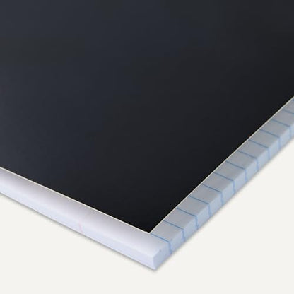 Amazon Basics Wide-Ruled Spiral Notebooks, 8" x 10-1/2", 70 Sheets, Black, 2-Pack - color: Black, style: Wide Ruled 2-pack