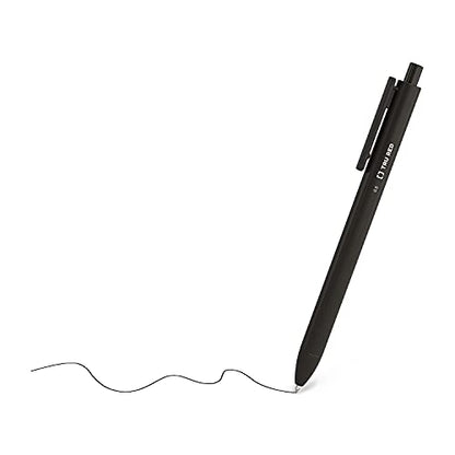 TRU RED Retractable Gel Pens, Fine Point 0.5mm, Black Ink, 15 Pack – Quick‑Dry Pens for Precise, Smear‑Free Writing - color: Black, size: 1 Count (Pack of 15), style: Fine Point