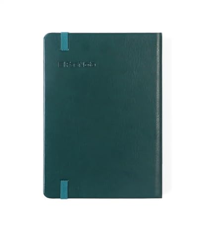 Lined Journal Notebook 4 x 5.6 in (A6), 160 Pages, PU Leather Hardcover, 100gsm Thick Paper, Compact Notebook for Notes, Daily Writing & Travel, Planning Card Included (2025)(Dark Green) - color: Dark Green, size: A6（2025）