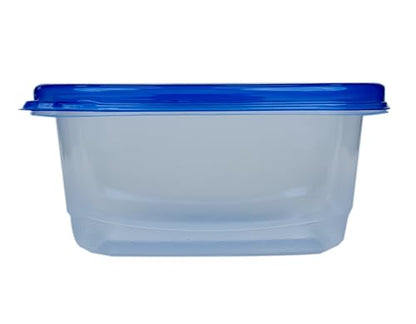 Glad GladWare Medium Rectangle Food Storage Containers with Lids, BPA Free Plastic for Soups Salads and Meal Prep, Airtight Leak Resistant, Microwave Dishwasher Freezer Safe, 24 Oz, 5 Count - size: 24 oz - 5 Count, style: Rectangle
