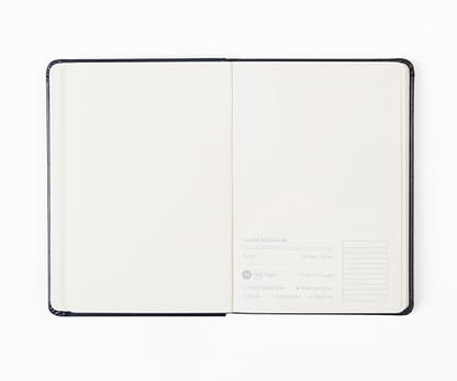 Lined Journal Notebook 4 x 5.6 in (A6), 160 Pages, PU Leather Hardcover, 100gsm Thick Paper, Compact Notebook for Notes, Daily Writing & Travel, Planning Card Included (2025)(Light Steel Blue) - color: Light Steel Blue, size: A6（2025）