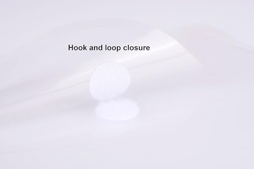 8.5 x 11 Vertical Clear Letter Sized Plastic Envelopes Document File Storage Holder 40 Pack Hook Loop Closure - color: 40 Pack