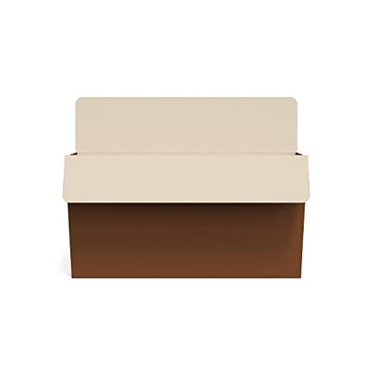 Staples Recycled Reinforced File Pockets, Letter Size, 3.5‑Inch Expansion, Heavy‑Duty Brown Pocket Folders – 50/Carton - style: 50 Pack