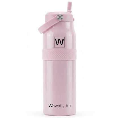 32 oz Insulated Water Bottle with Straw, Leakproof Stainless Steel Bottle with Handle, Non-Slip Silicone Sleeve, Internal Markings, Dishwasher Safe for Travel, Gym, Sports,Pink - color: Pink