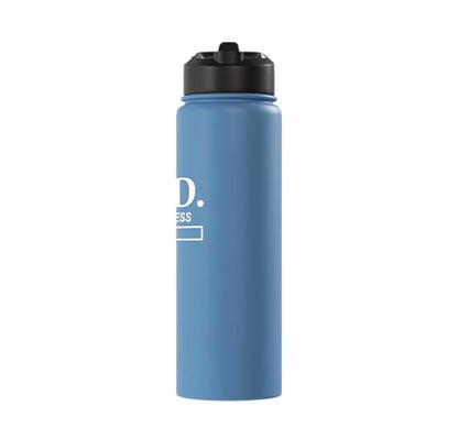 PhD in Progress Doctorate Student PhD Candidate Future Dr Stainless Steel Insulated Water Bottle - color: Light Blue
