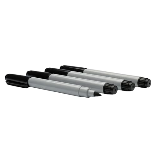Cadie Permanent Freezer Marker Set of 4 – Waterproof Fast-Drying Black Fine Bullet Tip Ink Pens for Food Labeling, Fridge & Freezer Storage, Lab & Kitchen Use, & General Organization - style: 4 Pack