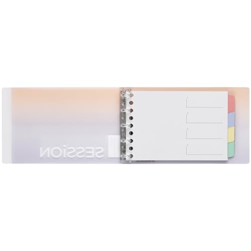 Maruman FM310A-97B Loose Leaf Binder Session Mini Size, 5 Holes, Gradient, Yuyake - color: Gradient Yuyaki, size: ミニ