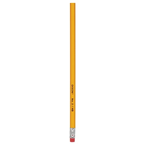 Dixon No. 2 Yellow Pencils, Wood-Cased, Black Core, #2 HB Soft, 8-Count (14408)