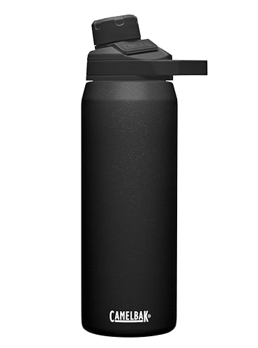CamelBak Chute Mag Vacuum Insulated Stainless Steel Water Bottle, Magnetic Leak‑Resistant Cap for Everyday Hydration - color: Black, size: 25 Ounces
