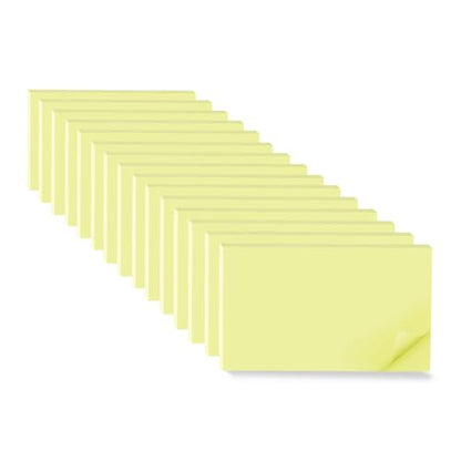 (15 Pads) Sticky Notes 3x5 in,Light Yellow Notepads,Stickies,Memo Note Pad | Super Sticking Power,Strong Adhesive,Post on Windows Doors,Office School,Recyclable,Easy to Write on,Hold Well - color: Yellow