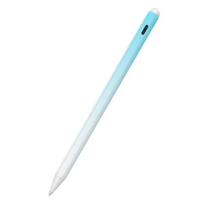 Stylus Pen for iPad 6-11th Gen 2X Fast Charge, Palm Rejection-White Blue | Tilt Sensitivity, USB-C Charge, Compatible with 2018-2026 Apple Pencil iPad Pro 11/12.9/13, Air 3/4/5/M2/M3/M4, mini 5/6/7 - color: White blue