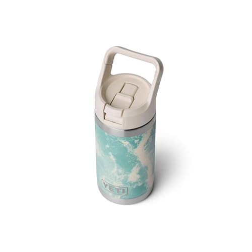 YETI Rambler Jr. 12 oz Kids Bottle, with Straw Cap - color: Sea View
