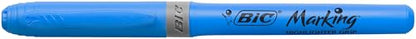 BIC Highlighter Grip, Ribbed Rubber Grip for Extra Comfort, Water-Based Ink, Assorted Intense and Pastel Colours, Pack of 12