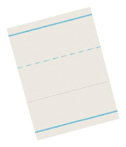 School Smart Zaner-Bloser Writing Paper, Handwriting Practice Lined Paper, Grade K Learning, 1-1/8 Inch Rule, 10-1/2 x 8 Inches, 500 Sheets (Pack of 10) - size: 10.5" x 8" (Pack of 10), style: 1-1/8 Inch Ruled
