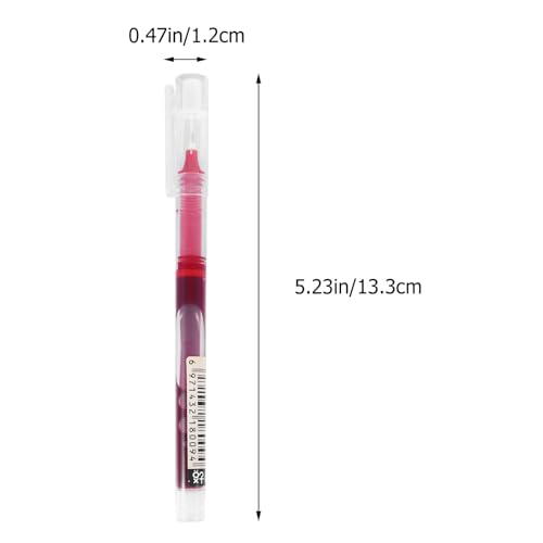 Lurrose 9pcs Quick-drying Gel Pen for School Office Smooth Writing Portable Sign Pens for Exams Journaling Creative Projects