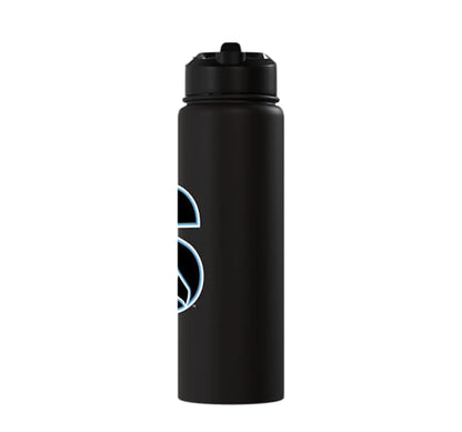 Stockton University Ospreys S Mark Stainless Steel Insulated Water Bottle - color: Black
