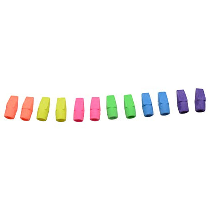 Westcott ‎14891 Pencil Eraser Toppers, Assorted, 12 Pack - size: 12 Count (Pack of 1), style: Toppers