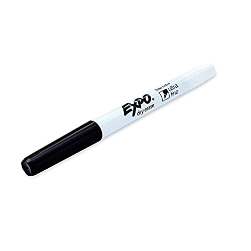 EXPO Low-Odor Dry Erase Markers, Ultra-Fine Tip, Black, 4 Count (Pack of 2) - size: 1 Count (Pack of 8)