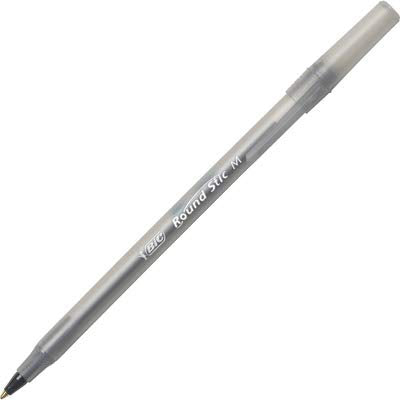 BIC Round Stic Xtra Life Ballpoint Pen, Ultra Long Lasting and Consistent Ink Flow, 60-Count in Black Ink - color: Black, size: 60 Count (Pack of 1)