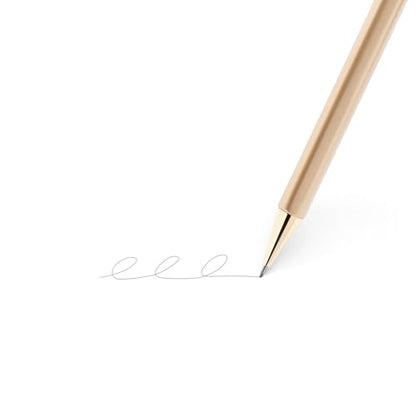 Poppin Mechanical Pencils - Luxury Gold Finish Mechanical Pencils 0.7mm, Hidden Eraser, Includes Eraser and Lead, Set of 2