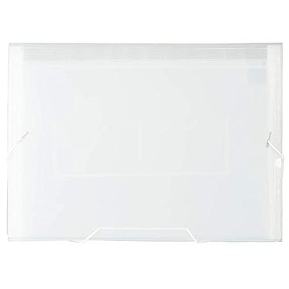 JAM PAPER 아코디언 폴더 - 13 포켓 플라스틱 확장 파일 - 레터 사이즈 - 22.9 x 33cm(9 x 13인치) - 투명 - 개별 판매 - color: 투명., size: Letter Size