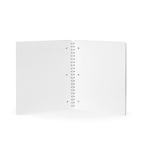 Poppin Spiral Notebook, 1 Subject College Ruled Notebook, 80 Sheets, Easy Tear Pages, Elements Collection (Sky Blue Elements, 1-Subject) - color: Sky Elements, size: 1 Subject