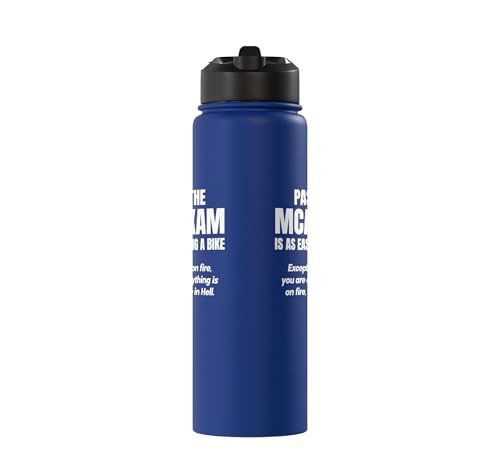 MCAT exam funny pre medical student Stainless Steel Insulated Water Bottle - color: Royal Blue