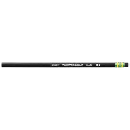 Ticonderoga Wood-Cased Pencils, 2 HB Soft, Black, 24 Count - size: 1 Count (Pack of 24)