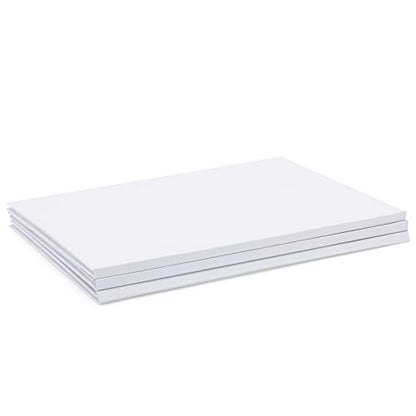 Paper Junkie Blank Books for Kids to Write Stories - 8.5 x 11 In, White Hardcover, Pack of 3 - Unlined Journal & Scrapbook with 36 Pages Acid-Free Paper for Drawing & Doodling