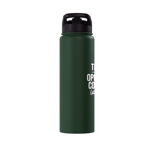 Tears of My Opposing Counsel Funny Lawyer Graduate Stainless Steel Insulated Water Bottle - color: Dark Green