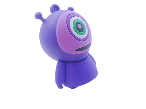 64GB USB 2.0 Flash Drive Cartoon Novelty Halloween Alien Memory Stick Silicone Rubber Pendrive Purple - color: Alien, size: 64GB 2.0