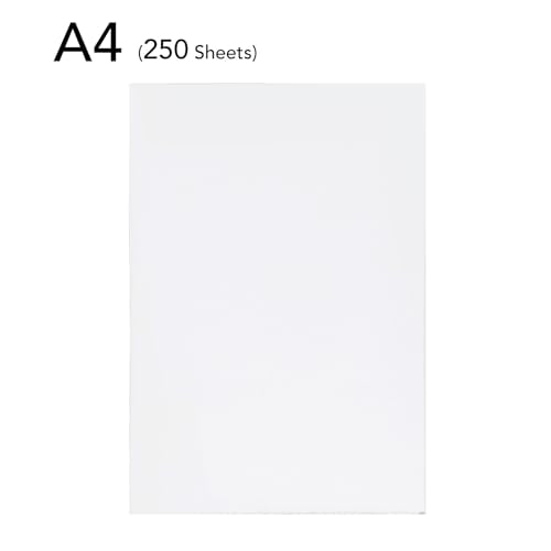 Zerodis Tracing Paper, 250 Sheets White Translucent Sketching Paper for Art and Crafts, with High Definition Transparency for Drawing Sketching Painting (A4) - size: A4