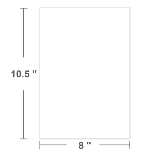 (3-Pack) 8" x 10.5" Blank Printer Paper - 300 Sheets/600 Pages Blank Loose-Leaf Papers, Copy Paper Printing in Office/Home/School, 100gsm Blank Paper - size: 8" x10.5", style: 3-Pack