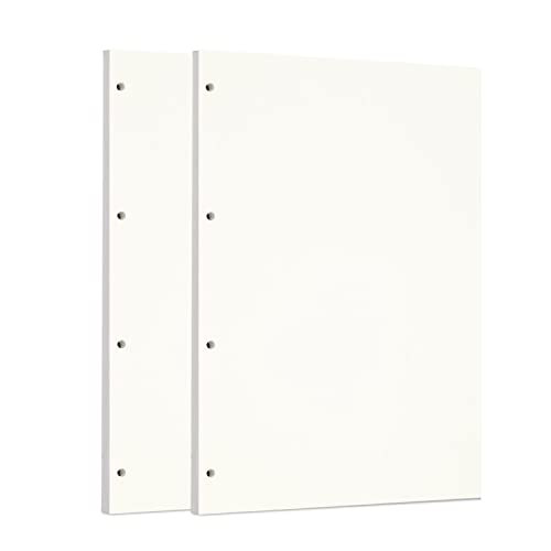 Zelten 2 Pack A4 90 Sheets/180 Pages Blank Loose Leaf Punched Paper Refills Paper for 4 Hole Binder Personal Organizer Diary Notebook Refillable Planner - color: Sketch, size: A4/4 Hole