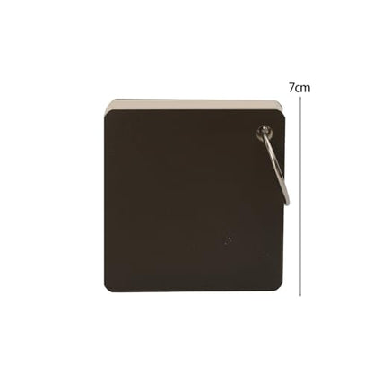 2 Pack/160 Pieces Blank Index Cards with Ring, Blank Flash Card 2.8x2.8" Note Cardstock for Memory Learning Studying Office (Black) - color: Black