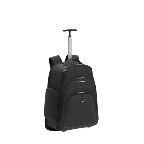 EVERKI Atlas Wheeled 30L Laptop Backpack - Rolling Backpack for Men & Women, Carry-On Travel Roller Backpack for Laptops, Fits 13 to 17.3 Inches with Adjustable Compartment for Business & Work - Black - size: Atlas Original - 30L