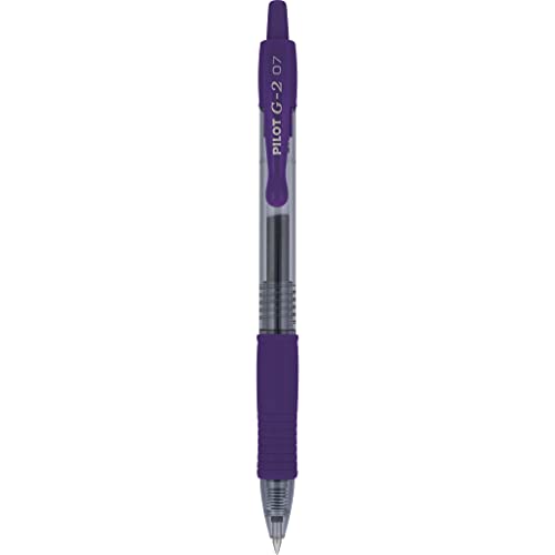 Pilot G2 Premium Gel Roller Pens, Fine Point 0.7 mm, Iris Blue Ink Pens Fine Point, Pack of 12 - Ideal for School, Journaling, and Office Writing - color: Iris Blue Ink