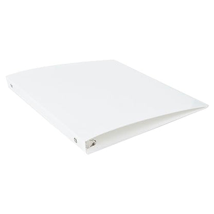 JAM PAPER Plastic 0.5 inch Binder - White 3 Ring Binder - Sold Individually - color: White, size: 0.5 inch