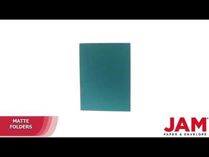 LUXPaper 9" x 12" Presentation Folders | Two Pocket | Teal | 100lb. Cover | 10 Qty - color: Teal