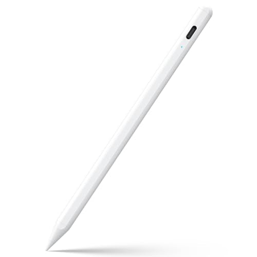 JAMJAKE Stylus Pen for iPad 6th-11th Generation-2X Fast Charge Active Pencil Compatible with 2018-2026 Apple iPad Pro 11"/12.9"/M4, iPad Air 3/4/5/M2/M3/M4,iPad mini 5/6/7 Gen-White - color: White