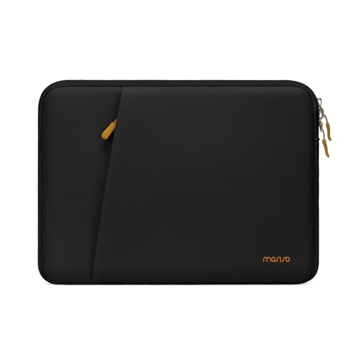 MOSISO 13.3 inch Laptop Case, 13-13.3 inch Laptop Sleeve Compatible with MacBook Neo/Air/Pro 13 inch with A18/M5/M4/M3/M2/M1 Chip 2026-2016, Neoprene Carrying Computer Bag with Bevel Pocket, Black