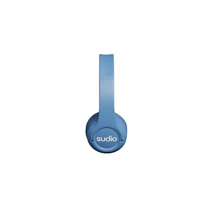 Sudio K1 Kids Wireless Headphones - Safe Volume Limit, Lightweight, Adjustable Fit, Bluetooth 5.0, Long Battery Life, Ideal for Children - Comfortable Over-Ear Design. (Blue)