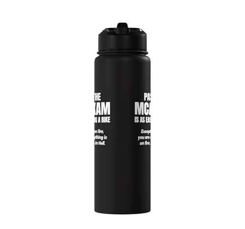MCAT exam funny pre medical student Stainless Steel Insulated Water Bottle - color: Black