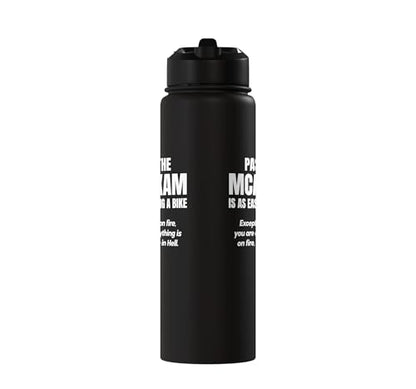 MCAT exam funny pre medical student Stainless Steel Insulated Water Bottle - color: Black