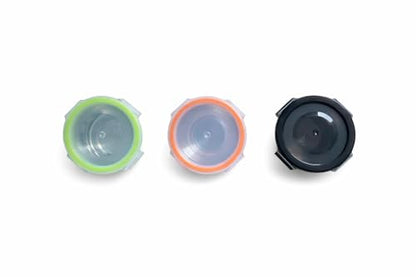 [3 Pack 4 Oz Small Condiment & Dip Containers with Leakproof Lids, Reusable Stainless Steel Bento Box Sauce Cups for Lunches, Picnics & Kitchen Storage (3PC Mixed) - size: 3PC Mixed